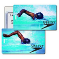 Luggage Tag - 3D Lenticular Swimmer Stock Image (Blank)